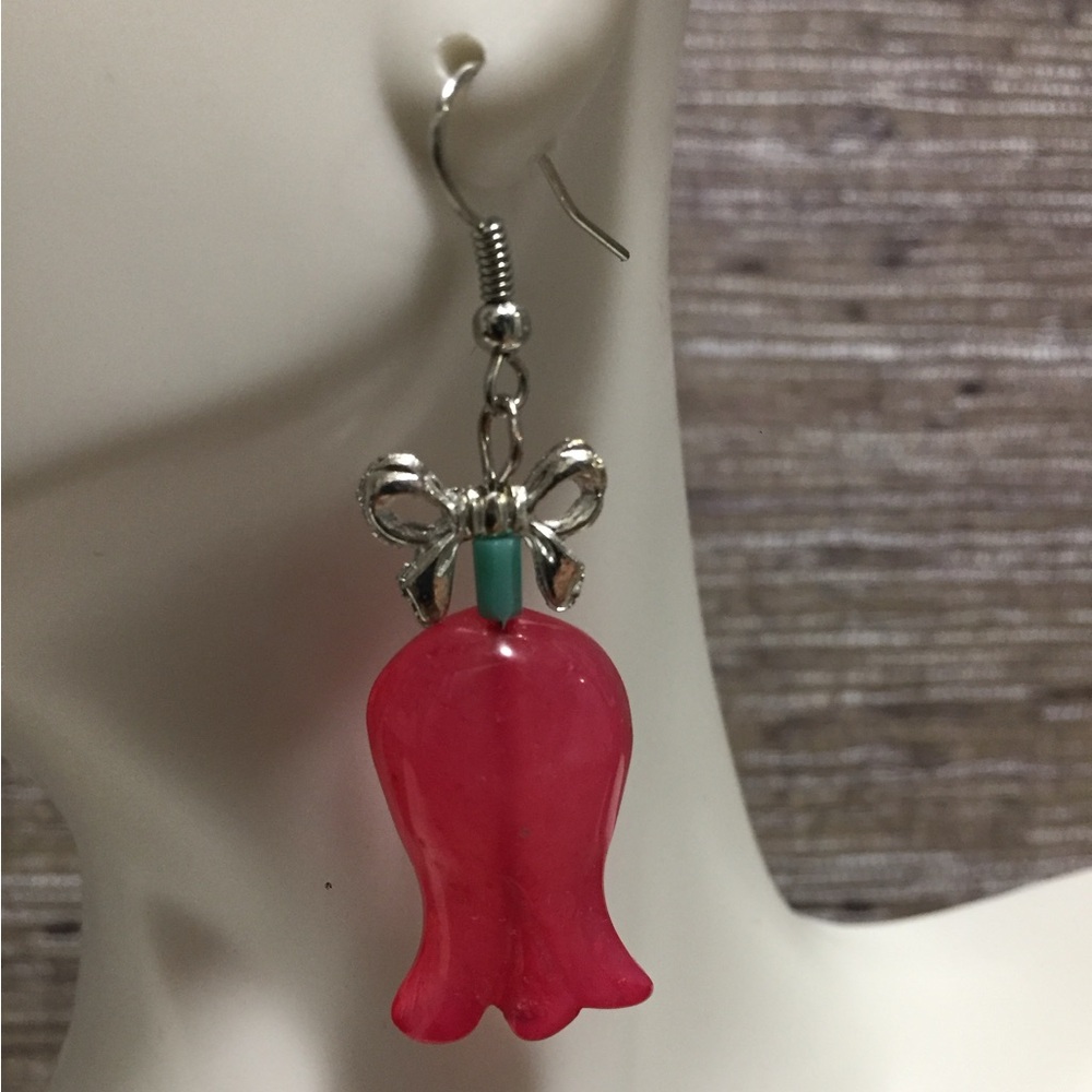Pink amethyst earrings